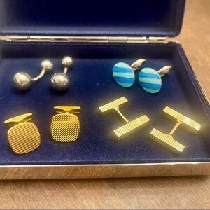 Tiffany blue & Silver Cuff Links $250 Each.
